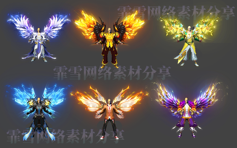 100套剑甲素材（均为高清png原图，非PAK）适合所有引擎使用|霏雪网络传奇技术学习站